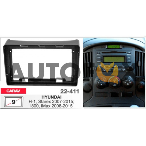 Carav 22-411: 9" HYUNDAI H-1, Starex 2007-2015; i800, iMax 2008-2015