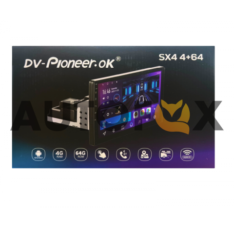 DV-Pioneer SX 4: 9" (4+64Gb) Однодиновая посадка 4ядра