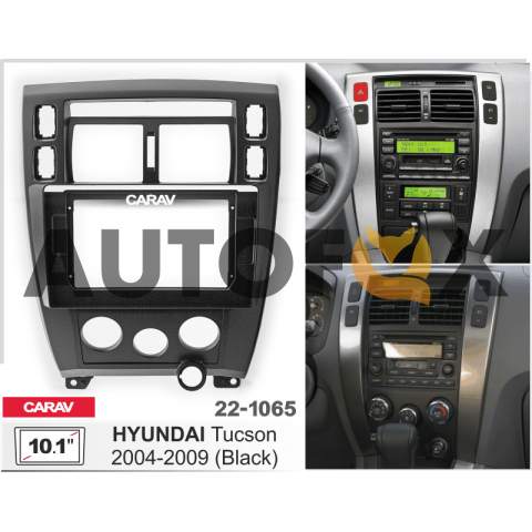 Carav 22-1065: 10.1" HYUNDAI Tucson 2004-2009 черная