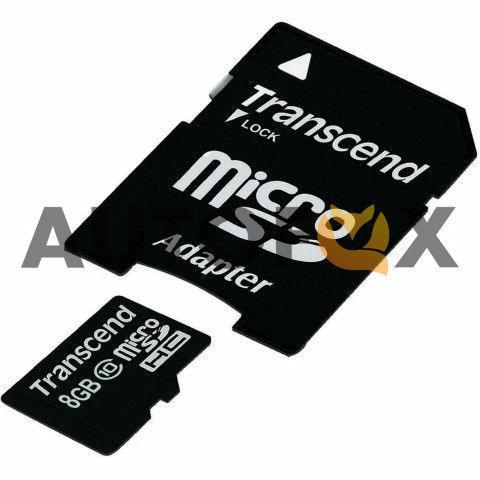 Transcend microSD 8GB class 10 60Mb/s с адаптером Карта памяти 