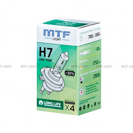 MTF Light Long Life H7 55w 12V +30% HS1207 Картон Лампа галоген (1шт) 